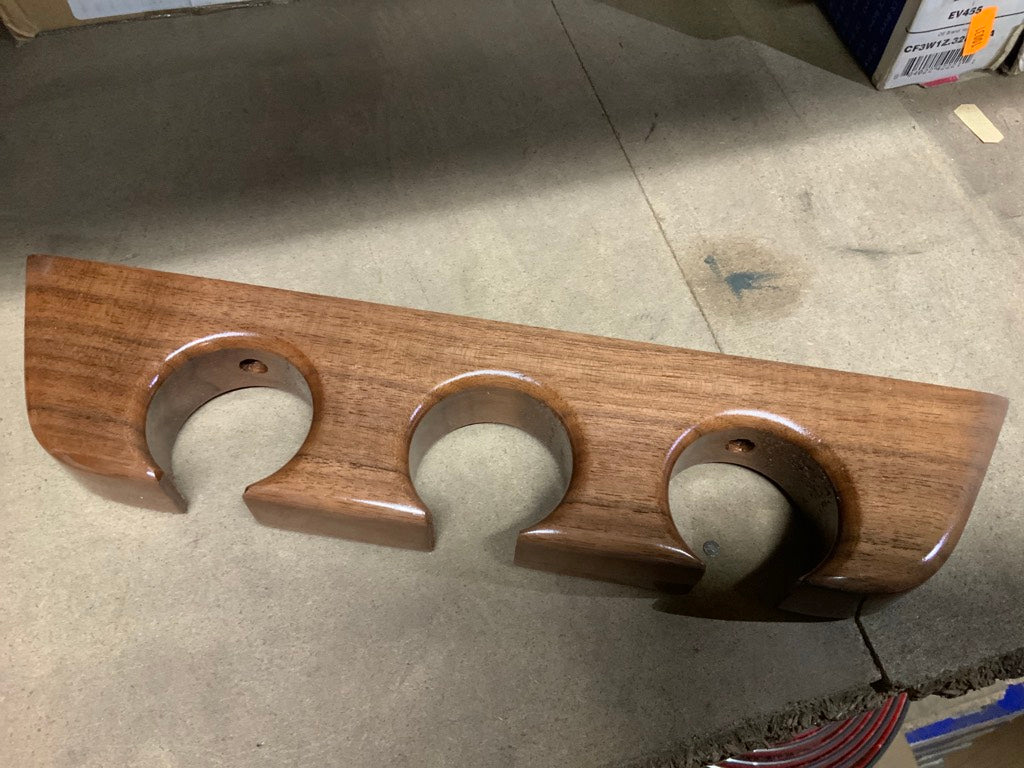 Sektglas Halter, Walnuss, für 3 Gläser (11240) - Limoparts Shop