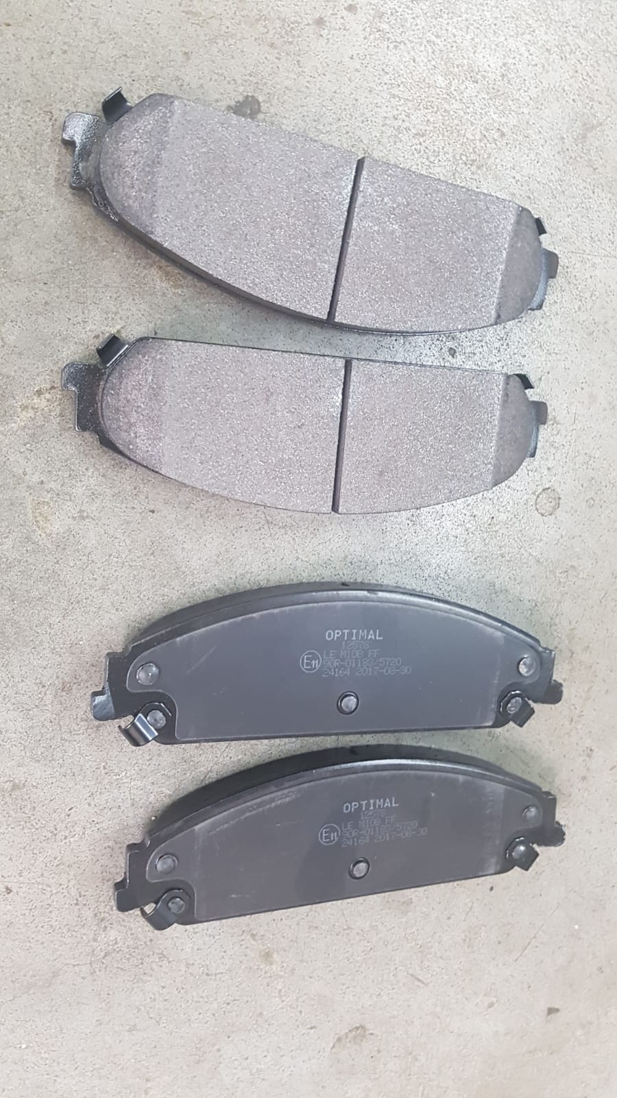 Brake pads, front (50150)