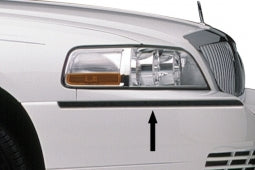 Bumper chrome strip, front, right (11166)