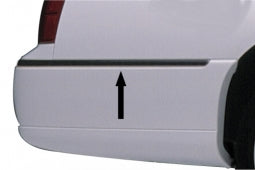 Bumper chrome strip, rear, left (11171)