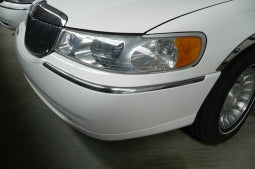 Bumper chrome strip, front, left (10611)